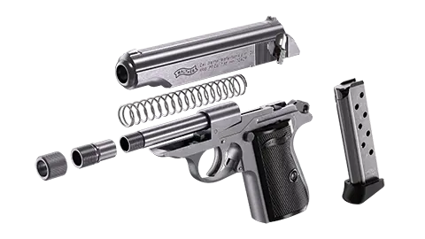 PP SD 3.9 in Stainless 8RD 32 ACP 5