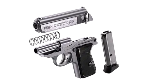 PPK 3.3 in Stainless 6RD .380 ACP 5