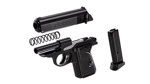 PPK 3.3 in Black 6RD .380 ACP 5