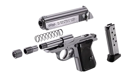 PPK SD 3.3 in Stainless 7RD 32 ACP 5