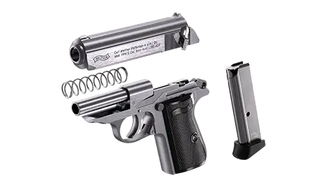 PPK/S 3.3 in Stainless 7RD .380 ACP 5