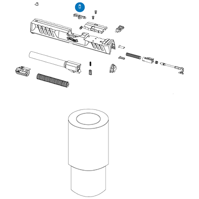Extractor Plunger for P99, PPQ, or PDP 0