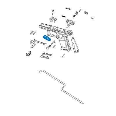 Slide Stop Lever Spring , PDP Sd